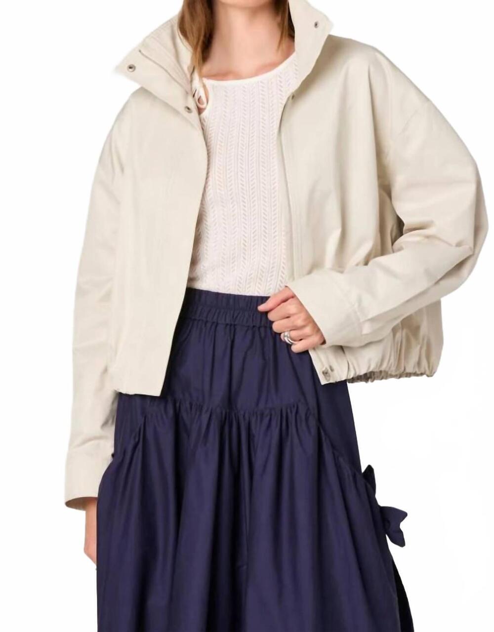 NEW ASTR cooper jacket in beige